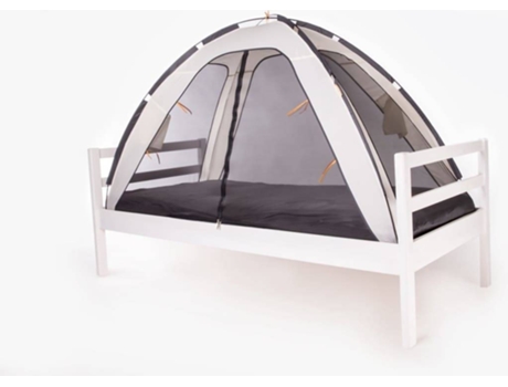 Tenda para cama à prova de mosquitos 200x90x110 cm creme