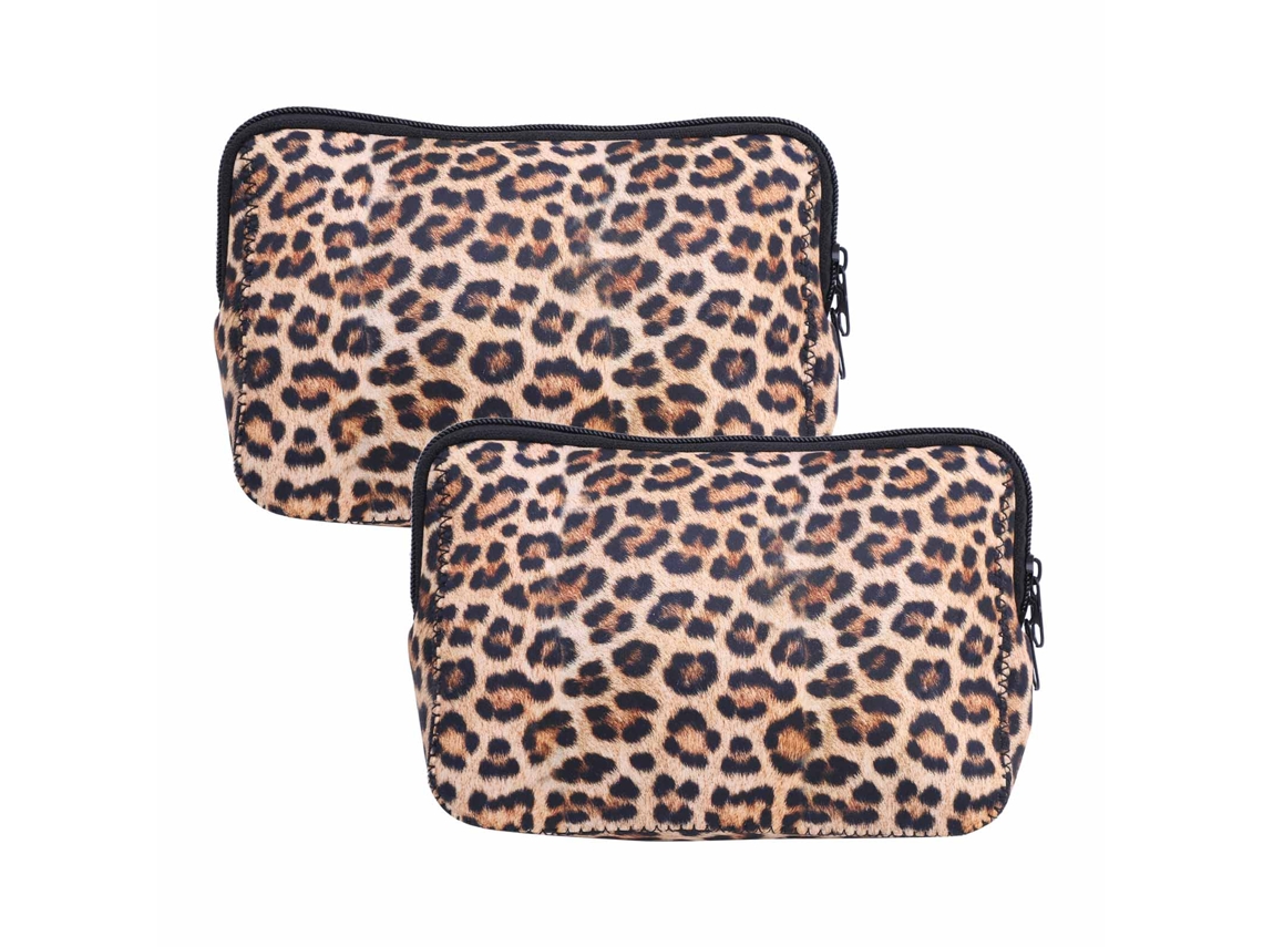 2pcs Bolsa de Maquiagem Portátil Neoprene