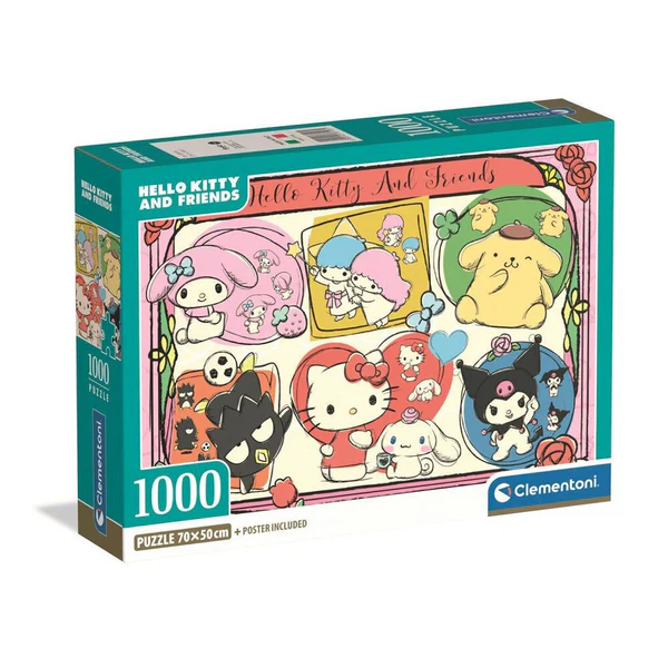 Jogo Clementoni Quebra-cabeça de 1000 peças Hello Kitty 2