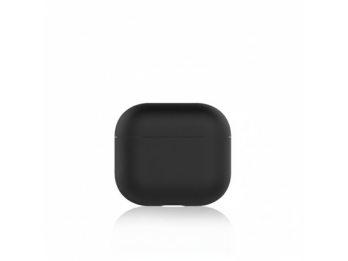 Capa Zruxe Para Apple Airpods 3 Silicone Preto 1,5 Mm (led Visível, Suporte Carregamento Sem Fios)