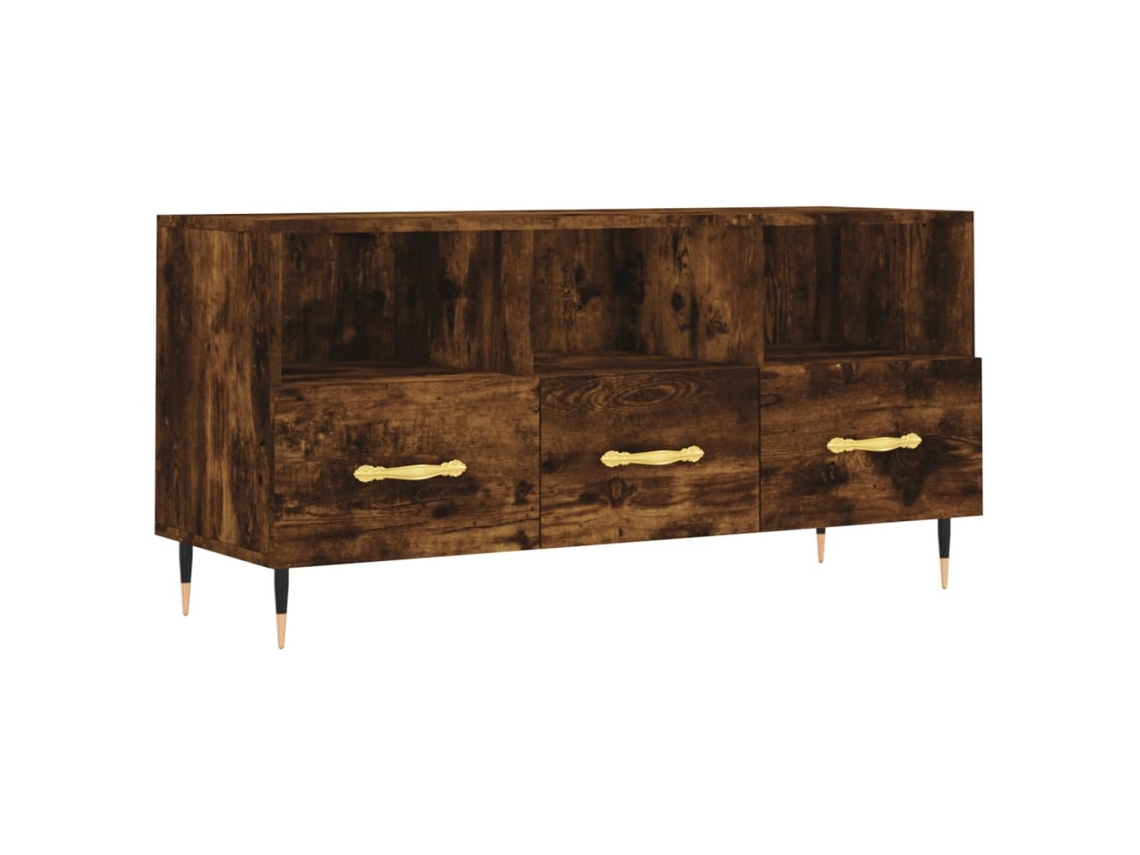 Tv Cabinet, Tv Cabinets Vidaxl Marrom Madeira Processada (n/a)