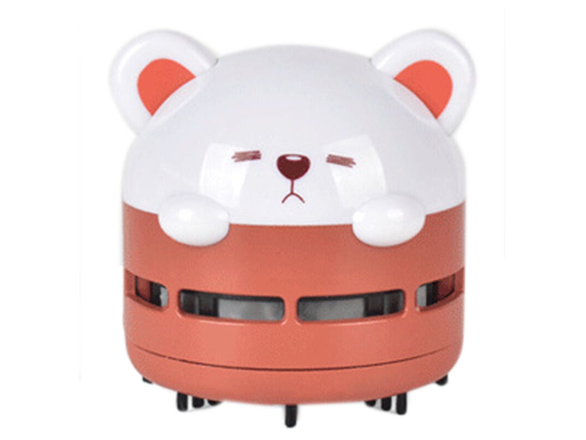 Aspirador De Pó Portátil De Mesa, Mini Aspirador Recarregável Via Usb Para Uso Criativo Brilvibera (vermelho Coral)