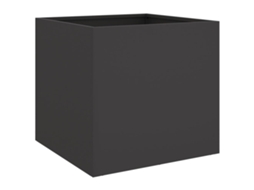 Planter, Planters Vidaxl Preto Aço (42 X 40 X 39 Cm)
