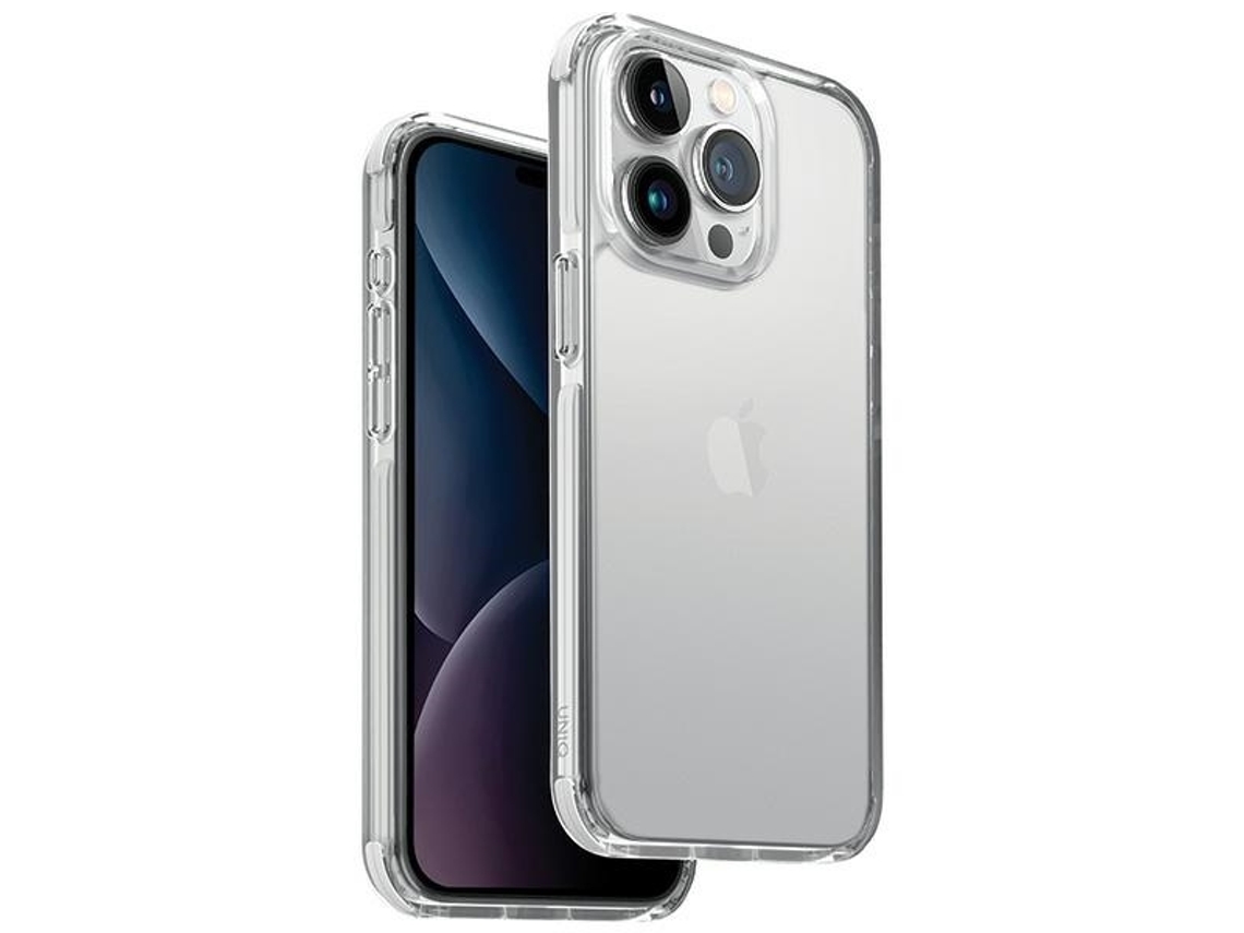 Capa para iPhone 15 Pro Max UNIQ Pele Sintética Branco
