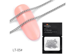 Cadena De Decoración Para Manicura Y Arte De Uñas Estilo Nuevo Profesional (gris Claro)