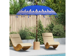 Vidaxl Parasol Balinês Com Base Azul 215 X 215 X 260 Cm