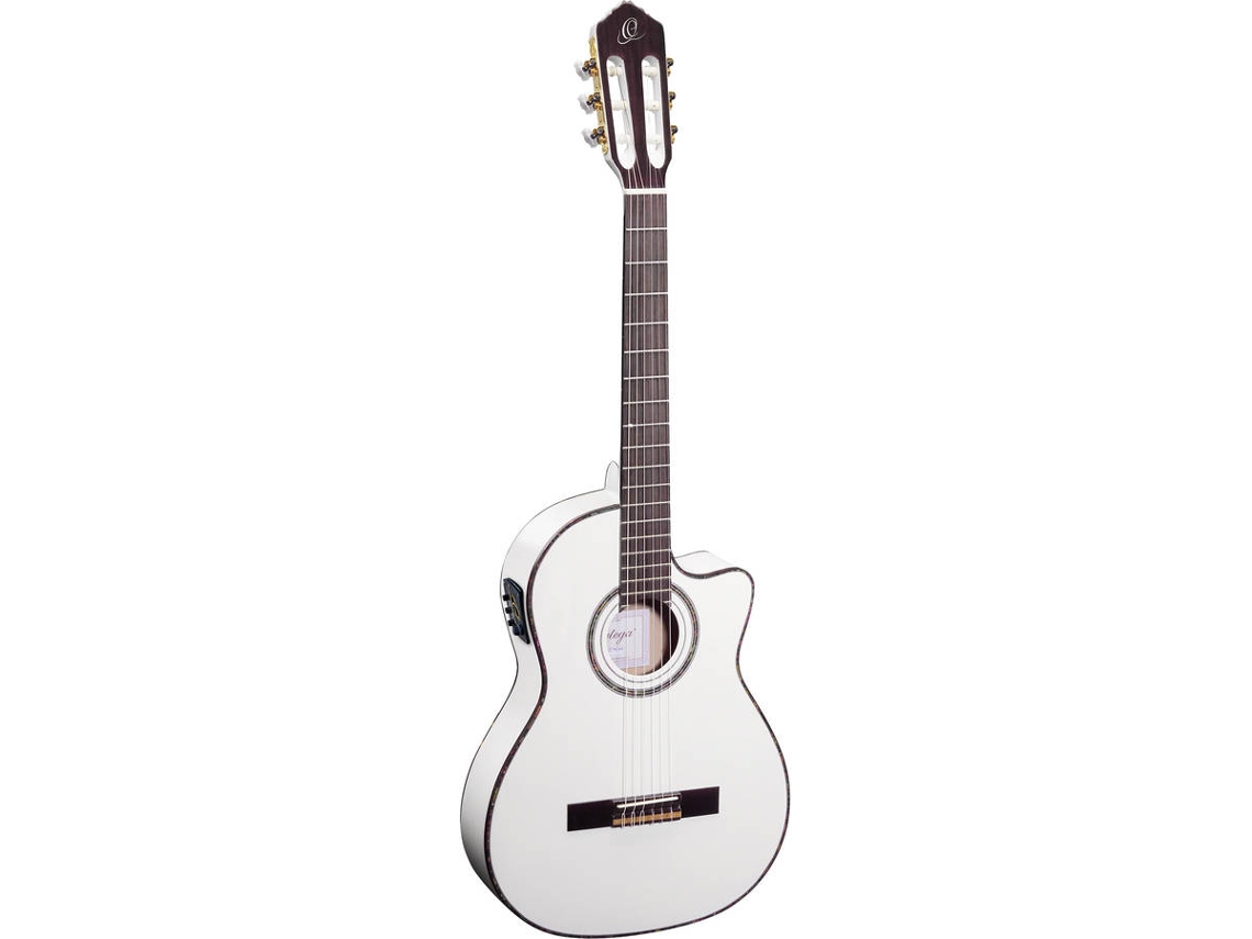 Guitarra Clássica Eletrificada ORTEGA RCE145WH