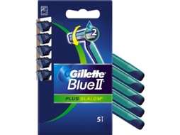 Gillette Disposable Razor Blue Ii Plus Slalom 5 Pcs