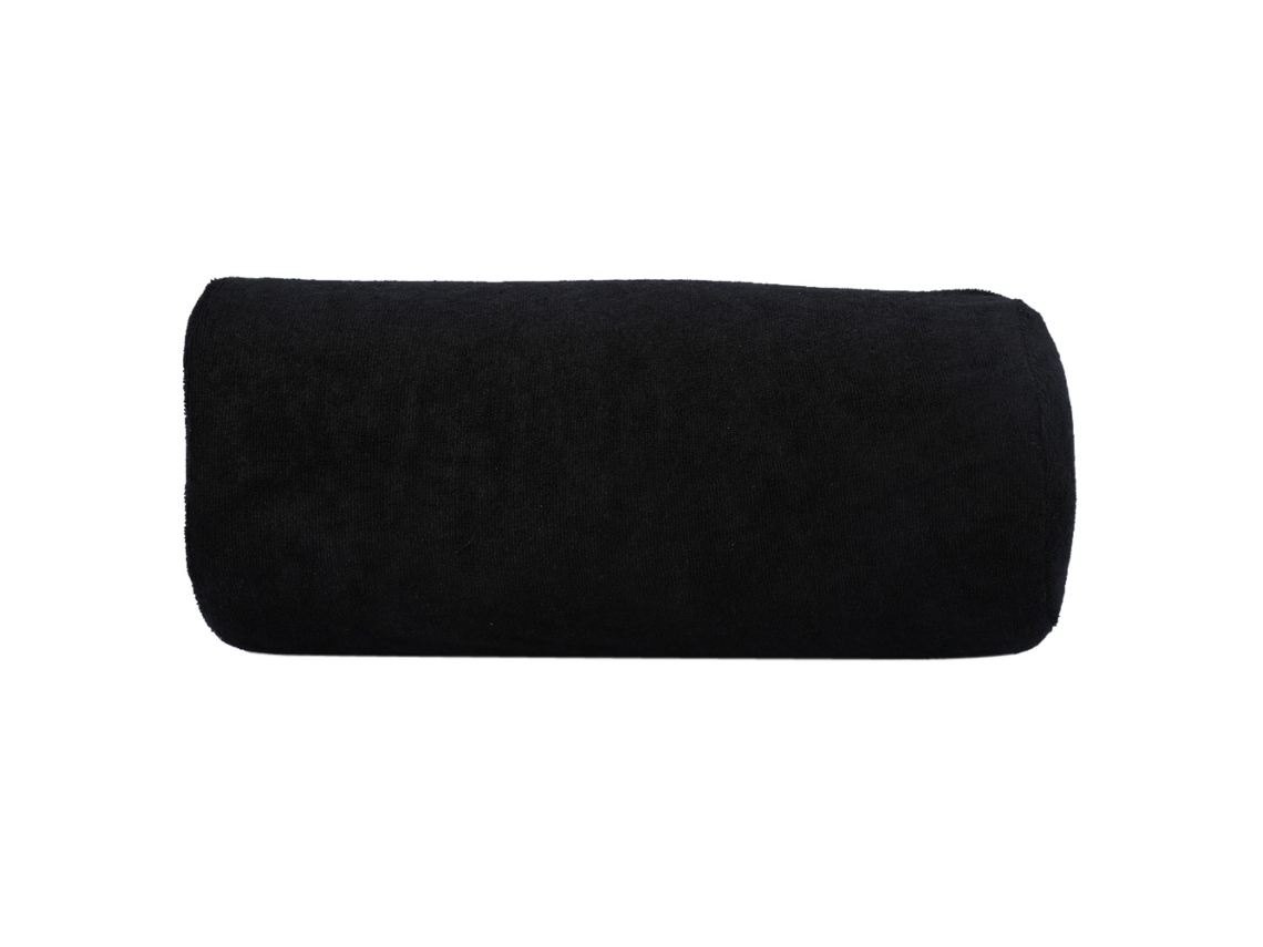 Almofada De Mão Para Manicure Soft Plush Lavável Acessório De Salão De Unhas Preto