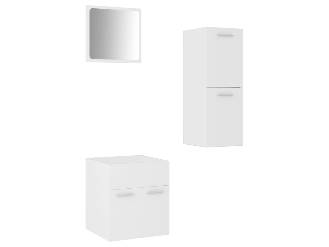 Bathroom Furniture Set, Bathroom Furniture Sets Vidaxl Branco Madeira Processada (41 X 38.5 X 46 Cm)