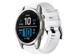 Lurelia Pulseira De Relógio Garmin Fenix 7s Silicone Branca
