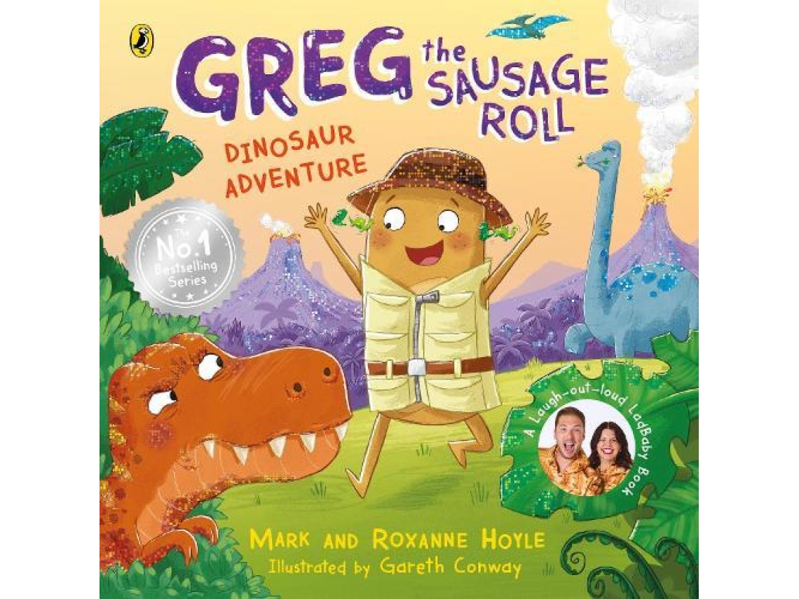 Livro Greg the Sausage Roll Dinosaur Adventure de Mark Hoyle (Inglês)