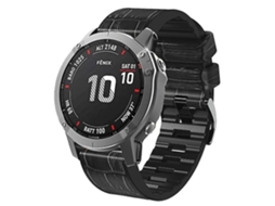 Garmin Fenix 7x/ 6x Pro/ Tactix 7 Pulseira Preta De 26mm