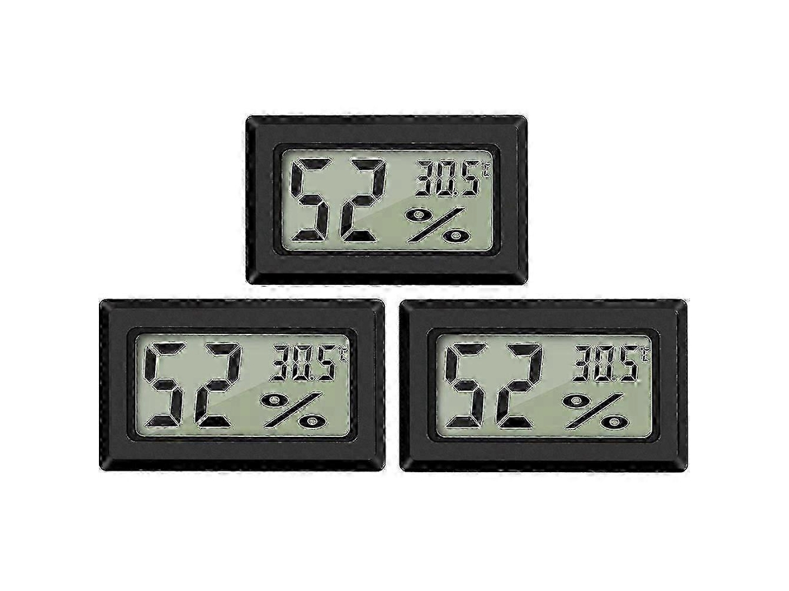 3x Mini Lcd Digital Termômetro Temperatura Umidade Higrômetro Nostalgia88