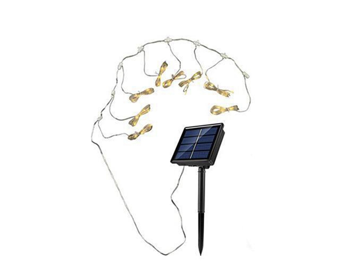 Luminária solar para guarda-sol 2026 com controle remoto, 104 LEDs, 8 modos de iluminação, luzes de fada para decoração de ambientes internos e externos.