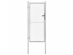 Vidaxl Portão De Jardim Em Aço Galvanizado 105x175 Cm Prata