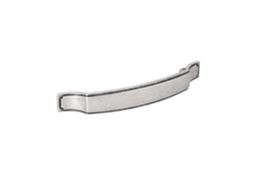 Puxador para Móveis Zamac Distância Central 128mm Prata Antiga Brilhante Conjunto de 25 HARDWAREXCHANGE