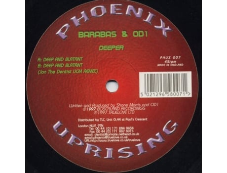 Vinil Deeper, Barabas Od1 Phoenix Uprising