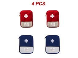 Mini Kit De Primeiros Socorros Portátil Para Viagens, Camping E Sobrevivência, Ideal Para Emergências E Atividades Ao Ar Livre. Possui Um Porta-c
