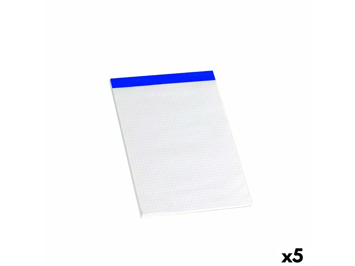 Bloco de Notas ENRI Branco A5 4 mm (5 Unidades)