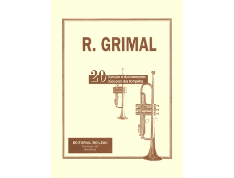 Livro 20 Dúos Para 2 Trompetas de Rafael Grimal (Espanhol)