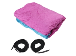 Rede de Dormir Dupla Portátil para Camping e Viagens, com Alça para Árvore CHABERLU (azul Claro e Rosa)