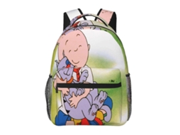 Mochila De Estudante Caillou, Leve E Durável, À Prova Dágua E Com Alça De Ombro Ajustável. Olysi Shop