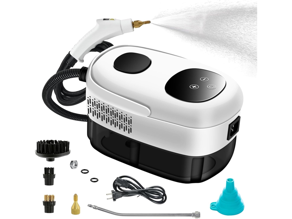 Limpador a Vapor 1050 W BRILVIBERA para Pisos, Sofás e Banheiros