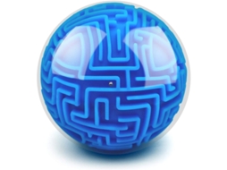 2026 juego de Rompecabezas 3d de Laberinto Con Bolas Y Gravedad para Niños Y Adultos Juguete Educativo Y Regalo (azul)