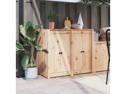 Vidaxl Portas De Cozinha Para Exterior Meppel 2 Pcs 50x9x82 Cm Pinho Maciço