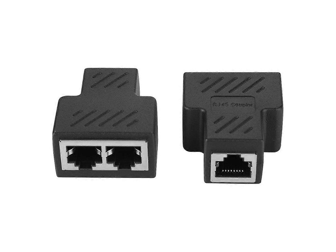 2 Unidades De Adaptador Divisor Rede Rj45 Macho 3,5 Mm Com 8 Núcleos E Poe Para Distribuidor Rede.-aquaforge