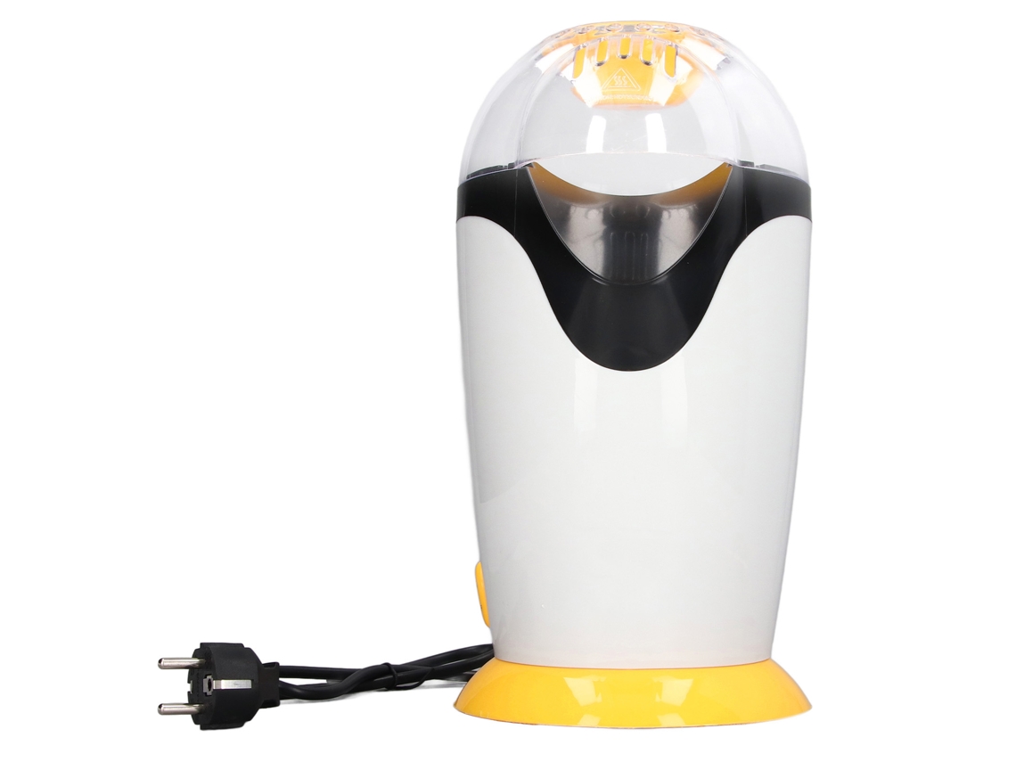 Máquina de Pipoca Mini Quente 1200W, 2.5L, com Ventilador de Ar Quente