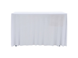 Maison Exclusive - Toalha de Mesa Extensível C/ Camilha 2 Peças 183x76x74 cm Branca