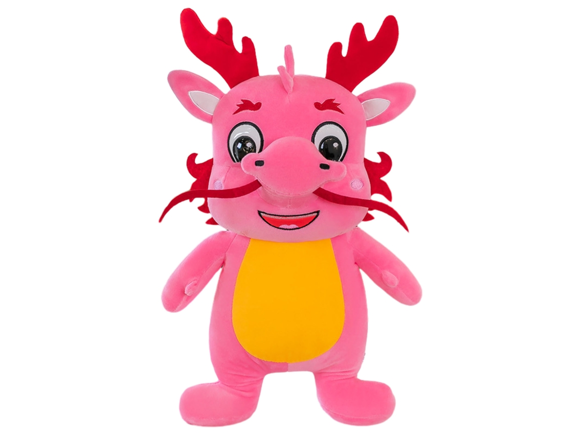 Laxiscreed Urso De Peluche Dragão Pequeno Cor-de-rosa 80cm Para Decoração Ou Presente