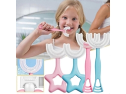 Escova De Dentes Em Formato De U Com Limpeza 360 Graus, Macia, Feita De Silicone, Para Uso Manual, Ideal Para Crianças.