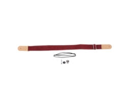 Cinto Ajustável para Ukulele em Algodão e Linho com Fivela Deslizante, Vermelho AQUAFORGE