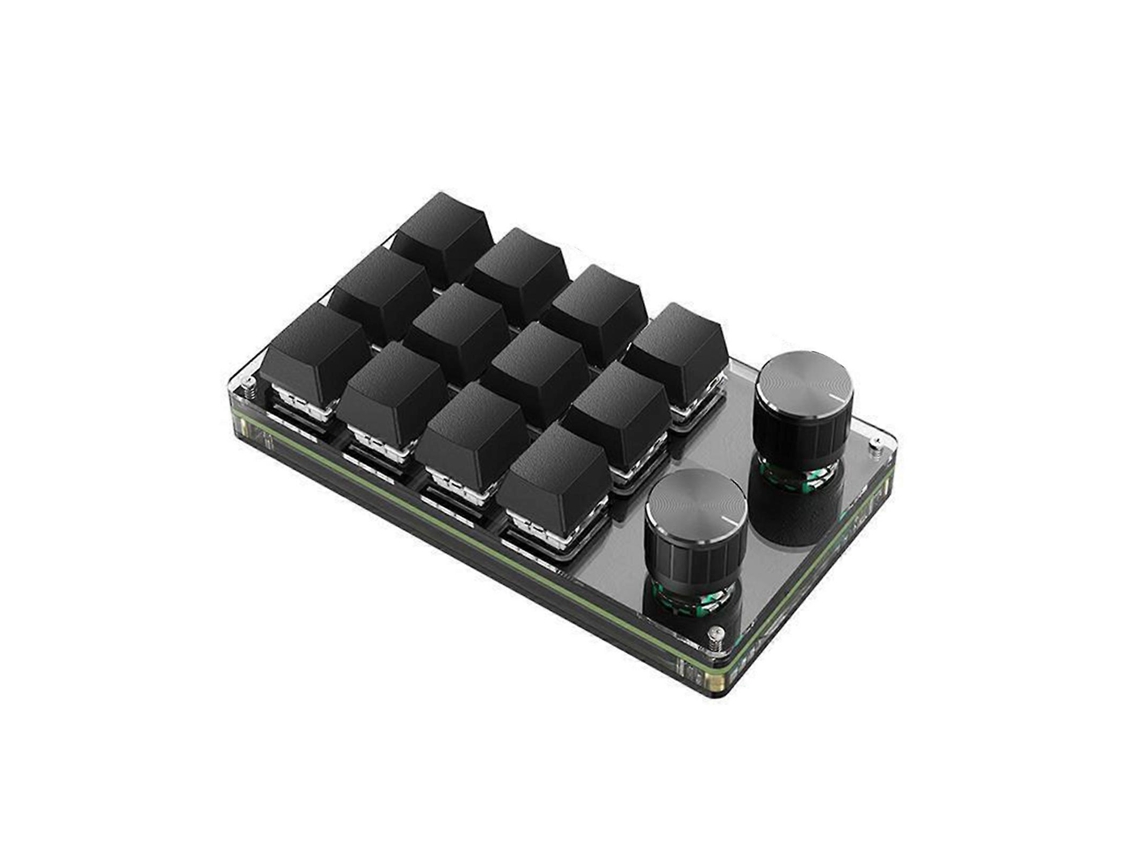 Teclado Sem Fio Compatível Com Bluetooth Com Botão Macro Personalizado, Teclado De 3 A 12 Teclas Everley891