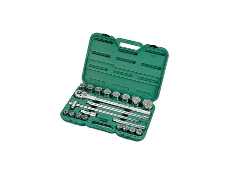 Conjunto de 21 chaves soquetes 3/4 12 ângulos 6221 Honiton