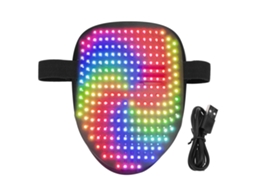 Cubre Rostro com Led Recarregável 25 Imagens Estáticas | S/MARCA
