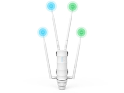 Extensor Wifi Externo À Prova De Intempéries/ponto De Acesso Sem Fio/malha Com Poe Passivo, Repetidor De Banda Dupla 2.4 5g De Alta Potênc Yizhood
