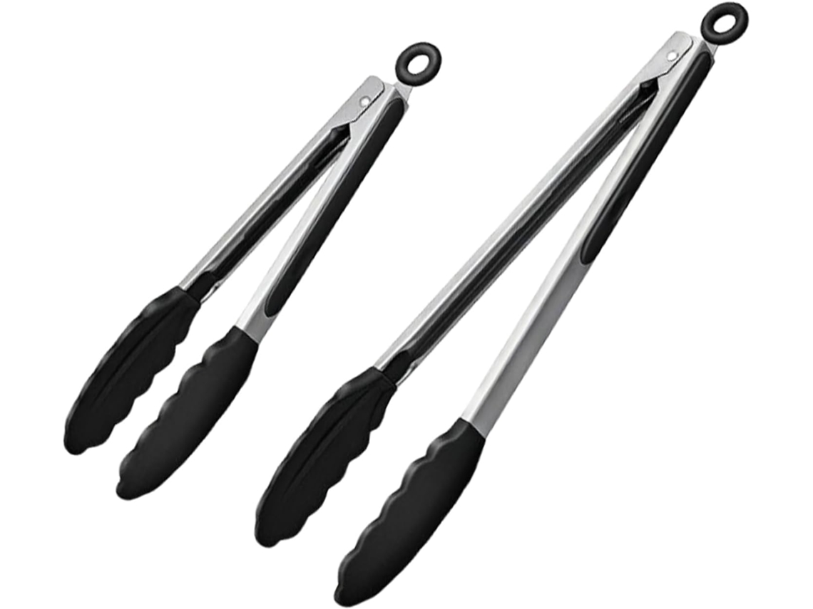 Pinças De Cozinha, Conjunto De 2 Utensílios Aço Inoxidável Para Churrasco Pinças Antiderrapantes Servir Alimentos