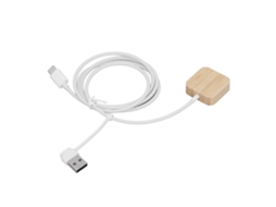 Aetheria carregador Sem Fio Magnético para Relógio Inteligente Ios S9 s4 com Cabo Usb e Type C de Bambu Portátil