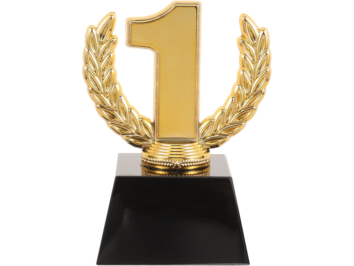 Pequeno troféu de plástico dourado SFUSHOS