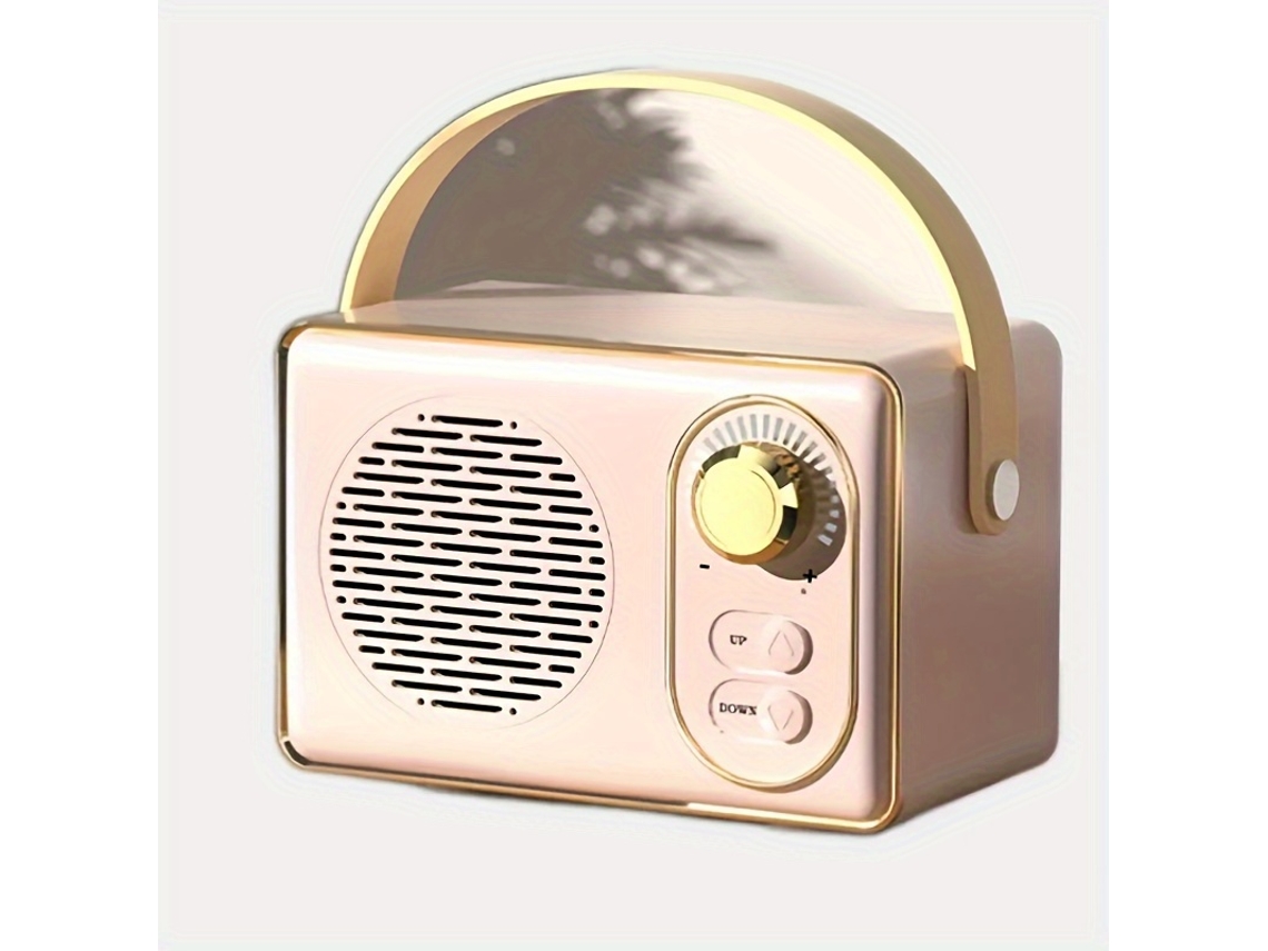 Mini Coluna Retro Sem Fio STELASPLEN portátil com bateria de longa duração