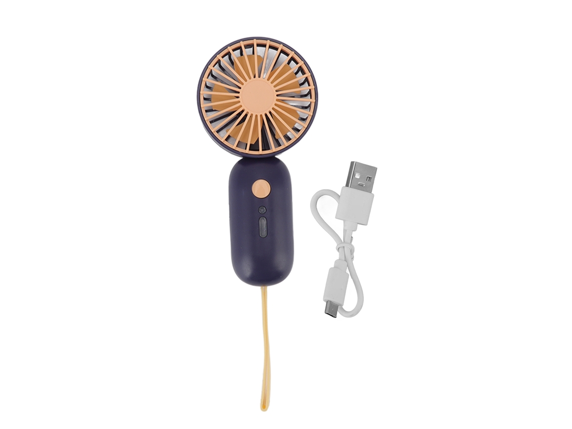 Mali ventilador Portátil Mini 3 Modos Velocidade Carregamento Usb para Casa Escritório Viagem Azul