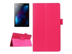 Capa‑flip Horizontal De Couro Textura Lichia, Cor Sólida Halinuia E Suporte Duplo Para Lenovo Tab 2 A7‑20f