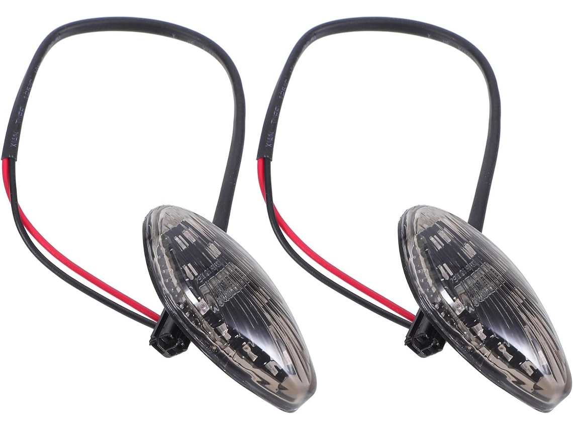 Conjunto de 2 luzes intermitentes de alta visibilidade, à prova d'água e resistentes às intempéries.