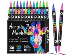 Conjunto De Marcadores Acrílicos, De Duas Canetas De Tinta Permanente Resistentes Ao Derretimento,