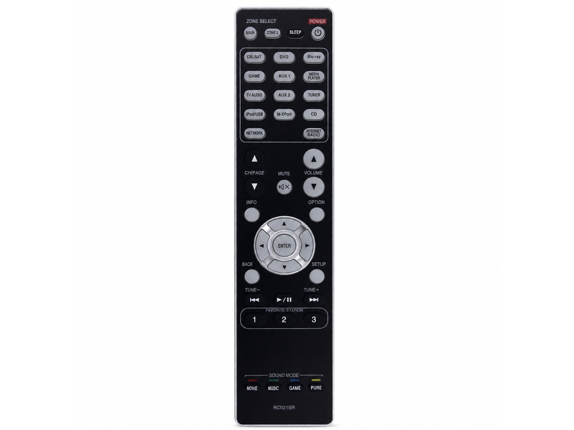 Comando À Distância De Substituição Rc021sr Compatível Com Recetores Av Marantz_dae