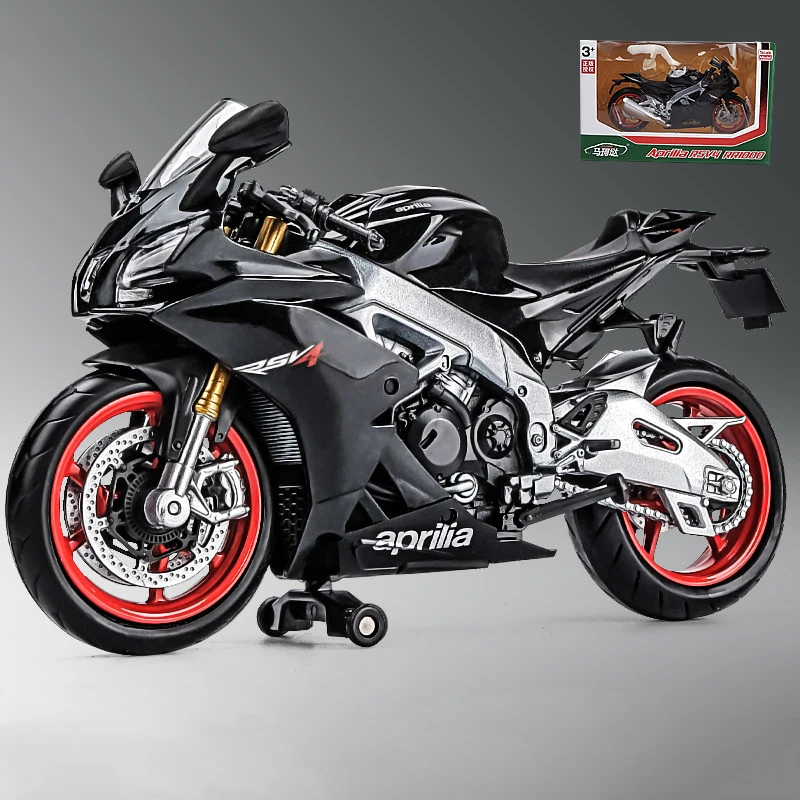 (preto) Amortecedor De Modelo De Motocicleta De Corrida Em Liga Metálica Na Escala 1:12